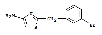2-(3-溴苄基)-噻唑-4-胺结构式_885279-46-9结构式