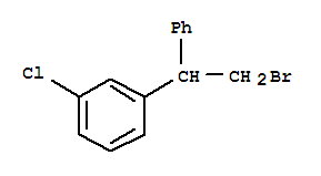1-(2-溴-1-苯基乙基)-3-氯苯结构式_885279-71-0结构式