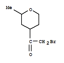 (9ci)-2-溴-1-(四氢-2-甲基-2H-吡喃-4-基)-乙酮结构式_88572-24-1结构式