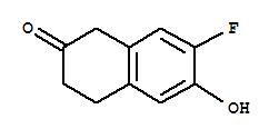 7-氟-3,4-二氢-6-羟基-2(1H)-萘酮结构式_885956-94-5结构式