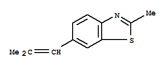 (7ci)-2-甲基-6-(2-甲基丙烯基)-苯并噻唑结构式_88613-64-3结构式