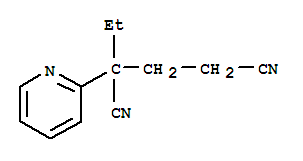 (7ci)-2-乙基-2-(2-吡啶)-戊二腈结构式_88613-80-3结构式