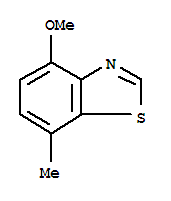 (9ci)-4-甲氧基-7-甲基-苯并噻唑结构式_88686-31-1结构式