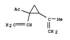 (9ci)-1-[1-乙烯-2-(1-甲基乙烯)环丙基]-乙酮结构式_88711-70-0结构式