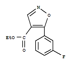 (9ci)-5-(3-氟苯基)-4-异噁唑羧酸乙酯结构式_887408-00-6结构式