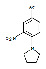 1-(3-硝基-4-吡咯烷-1-苯基)-乙酮结构式_887595-31-5结构式