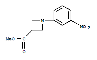 1-(3-硝基苯基)-氮杂丁烷-3-羧酸 甲酯结构式_887596-02-3结构式
