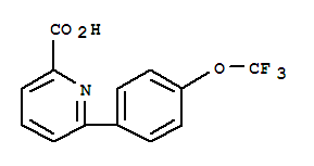 6-(4-(三氟甲氧基)苯基)吡啶甲酸结构式_887982-16-3结构式