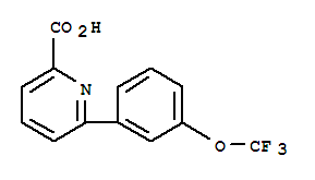 6-(3-(三氟甲氧基)苯基)吡啶甲酸结构式_887983-58-6结构式