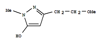 3-(2-甲氧基乙基)-1-甲基-1H-吡唑-5-醇结构式_888229-73-0结构式