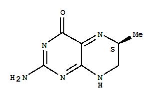 4(1H)-pteridinone,2-amino-6,7-dihydro-6-methyl-,(s)-(9ci) Structure