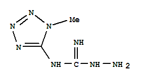 (7ci)-1-氨基-3-(1-甲基-1H-四唑-5-基)-胍结构式_88872-40-6结构式