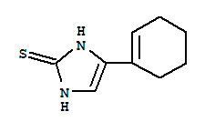 4-(1-环己烯-1-基)-1,3-二氢-2H-咪唑-2-硫酮结构式_889097-83-0结构式