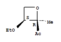 顺式-(9ci)-1-(3-乙氧基-2-甲基-2-氧杂环丁烷)-乙酮结构式_88995-81-7结构式