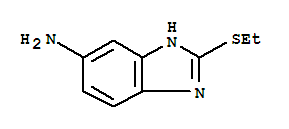 (9ci)-2-(乙基硫代)-1H-苯并咪唑-5-胺结构式_89029-03-8结构式