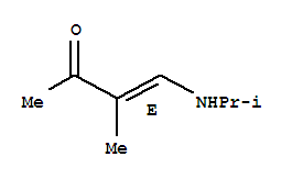 (e)-(9ci)-3-甲基-4-[(1-甲基乙基)氨基]-3-丁烯-2-酮结构式_89029-69-6结构式