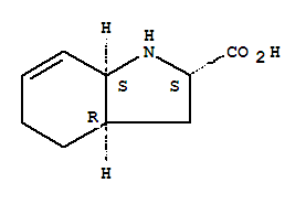 (2S,3ar,7as)-(2-alpha-,3a-alpha-,7a-alpha)-2,3,3a,4,5,7a-六氢-1H-吲哚-2-羧酸结构式_89105-40-8结构式