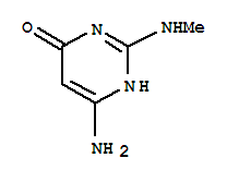 4(1H)-pyrimidinone, 6-amino-2-(methylamino)-(9ci) Structure
