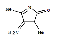 (9ci)-3,4-二氢-3,5-二甲基-4-亚甲基-2H-吡咯-2-酮结构式_89267-98-1结构式