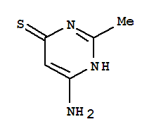 (9ci)-6-氨基-2-甲基-4(1H)-嘧啶硫酮结构式_89280-06-8结构式