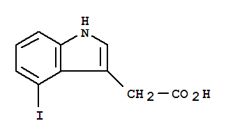 (9ci)-4-碘-1H-吲哚-3-乙酸结构式_89434-02-6结构式