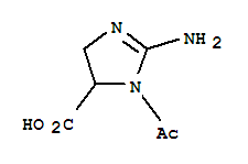(7ci)-1-乙酰基-2-氨基-2-咪唑啉-5-羧酸结构式_89465-27-0结构式