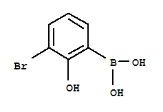 3-溴-2-羟基苯硼酸结构式_89488-24-4结构式