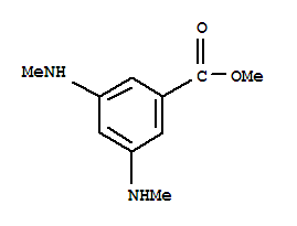 (9ci)-3,5-双(甲基氨基)-苯甲酸甲酯结构式_89611-01-8结构式