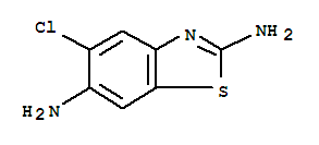 (7ci)-2,6-二氨基-5-氯-苯并噻唑结构式_89640-06-2结构式