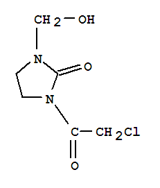 2-Imidazolidinone, 1-(chloroacetyl)-3-(hydroxymethyl)-(7ci) Structure,89641-61-2Structure