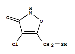 (9ci)-4-氯-5-(疏基甲基)-3(2H)-异噁唑酮结构式_89660-91-3结构式