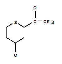 (7ci)-四氢-2-(三氟乙酰基)-4H-硫代吡喃-4-酮结构式_89678-03-5结构式