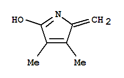 (9ci)-3,4-二甲基-2-亚甲基-2H-吡咯-5-醇结构式_89686-46-4结构式