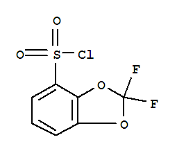 2,2-二氟-苯并[1,3]二氧代-4-磺酰氯结构式_89819-42-1结构式