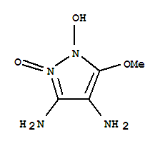 1-羟基-5-甲氧基-1H-吡唑-3,4-二胺结构式_898250-02-7结构式