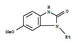 (9ci)-1-乙基-1,3-二氢-6-甲氧基-2H-苯并咪唑-2-酮结构式_89930-91-6结构式 (9ci)-1-乙基-1,3-二氢-6-甲氧基-2H-苯并咪唑-2-酮结构式_89930-91-6结构式