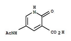 (7ci)-5-乙酰氨基-2-羟基-烟酸结构式_89977-03-7结构式