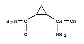 (9ci)-2-(氨基氰基甲基)-环丙烷羧酰胺结构式_90035-39-5结构式