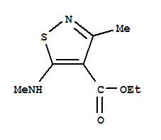 (7ci,9ci)-3-甲基-5-(甲基氨基)-4-异噻唑羧酸乙酯结构式_90197-52-7结构式