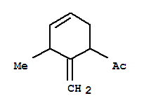 (9ci)-1-(5-甲基-6-亚甲基-3-环己烯-1-基)-乙酮结构式_90213-48-2结构式
