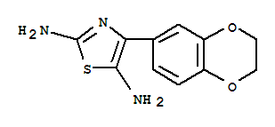 4-(2,3-二氢-1,4-苯并二噁英-6-基)-2,5-噻唑二胺结构式_902800-57-1结构式