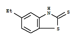 (9ci)-5-乙基-2(3H)-苯并噻唑硫酮结构式_90382-09-5结构式