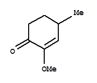 (9ci)-2-甲氧基-4-甲基-2-环己烯-1-酮结构式_90414-00-9结构式
