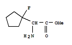 (9ci)--alpha--氨基-1-氟-环戊烷乙酸甲酯结构式_90428-04-9结构式