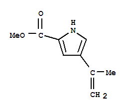 (9ci)-4-(1-甲基乙烯)-1H-吡咯-2-羧酸甲酯结构式_90433-90-2结构式