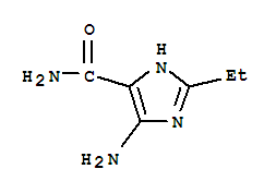 (9ci)-5-氨基-2-乙基-1H-咪唑-4-羧酰胺结构式_90521-74-7结构式