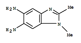 (9ci)-1,2-二甲基-1H-苯并咪唑-5,6-二胺结构式_90562-74-6结构式