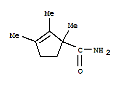 (7ci)-1,2,3-三甲基-2-环戊烯-1-羧酰胺结构式_90608-04-1结构式