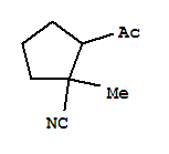 (7ci)-2-乙酰基-1-甲基-环戊烷甲腈结构式_90642-66-3结构式