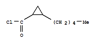 Cyclopropanecarbonyl chloride, 2-pentyl-(7ci) Structure